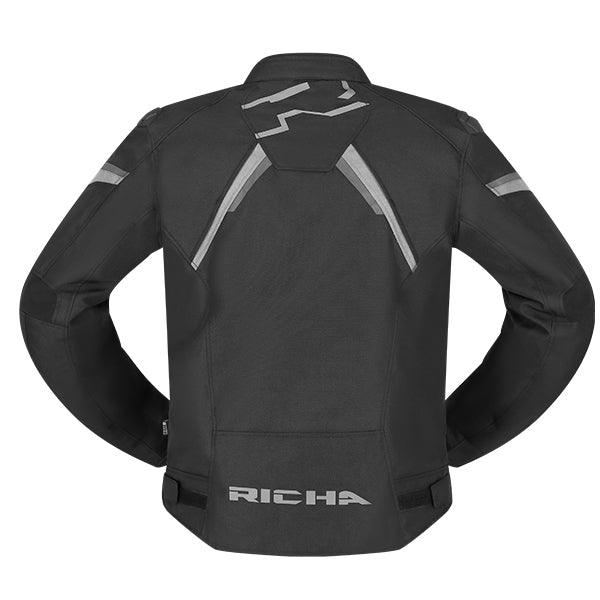 Richa Gotham 3 Waterproof Textile Jacket Black  - FREE UK Shipping, FREE 365 Day Returns | Moto Central