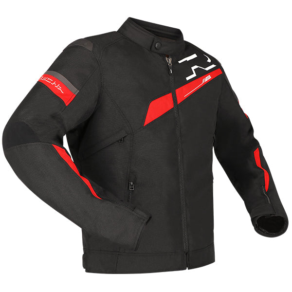 Richa Gotham 3 Waterproof Textile Jacket Black / Red  - FREE UK Shipping, FREE 365 Day Returns | Moto Central