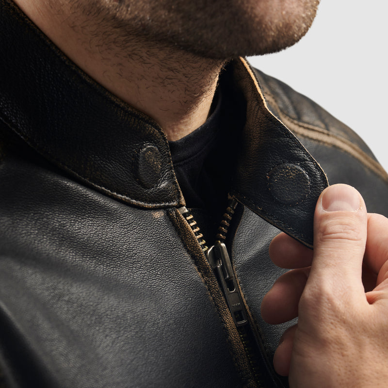 Rebelhorn Hunter 2 Leather Jacket Vintage Brown FREE UK Delivery, FREE 365 Day Returns | Moto Central