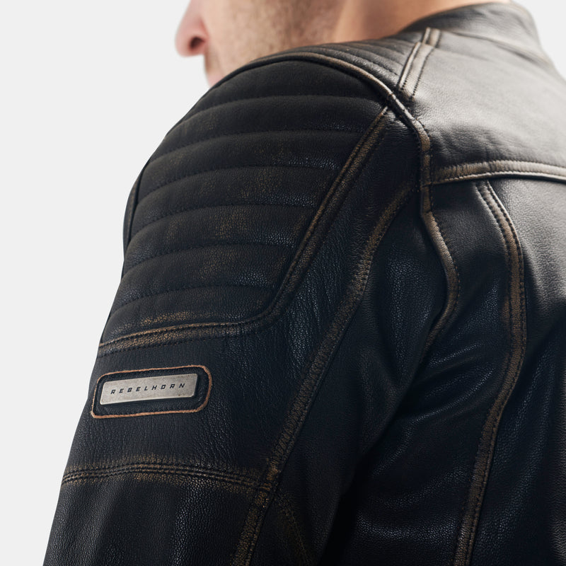 Rebelhorn Hunter 2 Leather Jacket Vintage Brown FREE UK Delivery, FREE 365 Day Returns | Moto Central