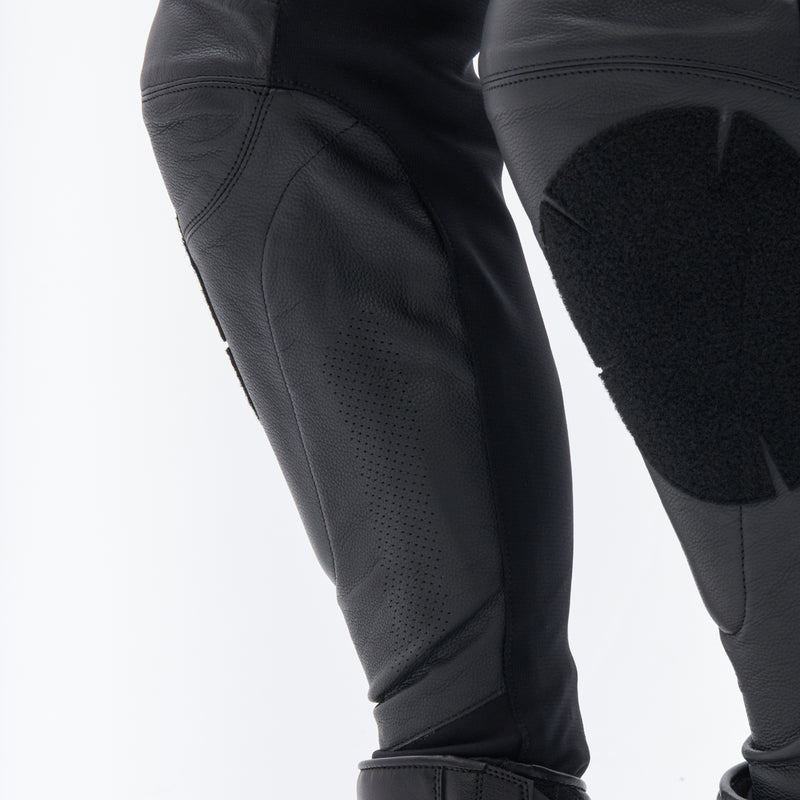 Rebelhorn Veloce Leather Trouser Black / White FREE UK Delivery, FREE 365 Day Returns | Moto Central