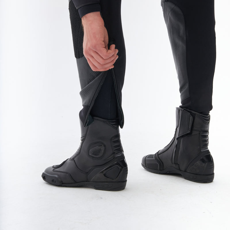 Rebelhorn Veloce Leather Trouser Black / White FREE UK Delivery, FREE 365 Day Returns | Moto Central