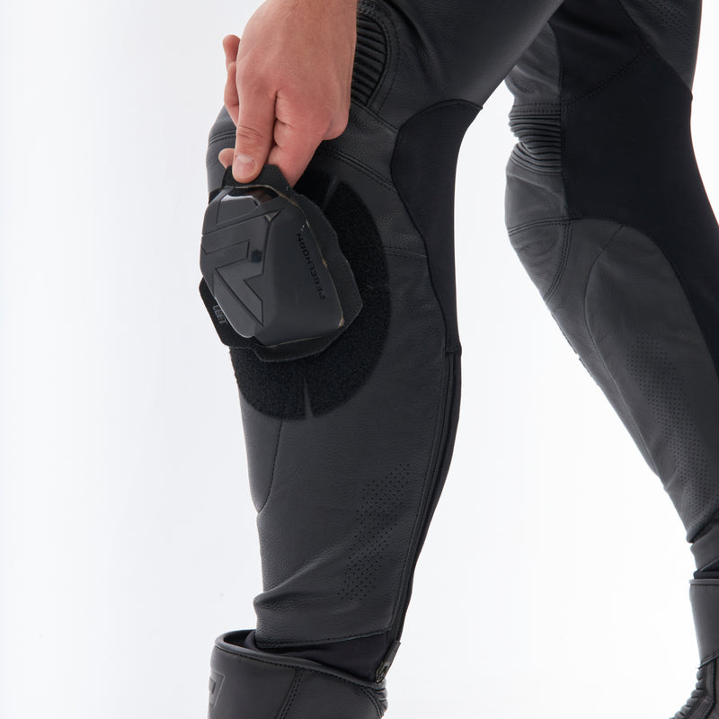 Rebelhorn Veloce Leather Trouser Black / White FREE UK Delivery, FREE 365 Day Returns | Moto Central