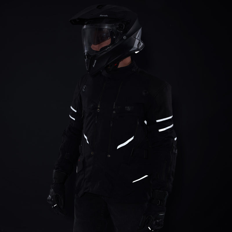 Rebelhorn Range Textile Jacket Black FREE UK Delivery, FREE 365 Day Returns | Moto Central