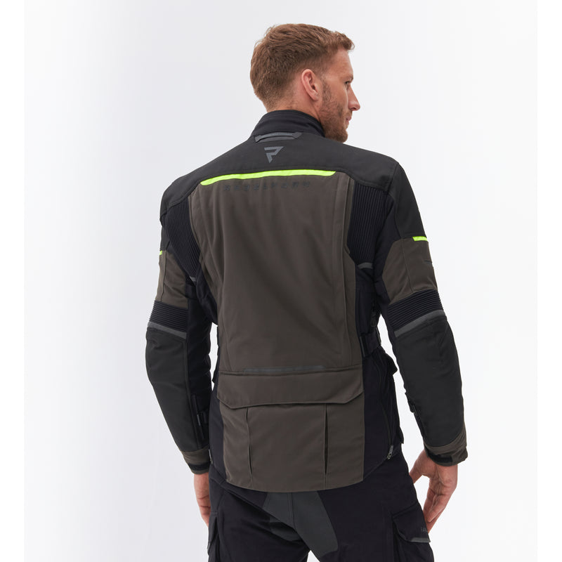 Rebelhorn Range Textile Jacket Anthracite / Black / Fluo Yellow FREE UK Delivery, FREE 365 Day Returns | Moto Central