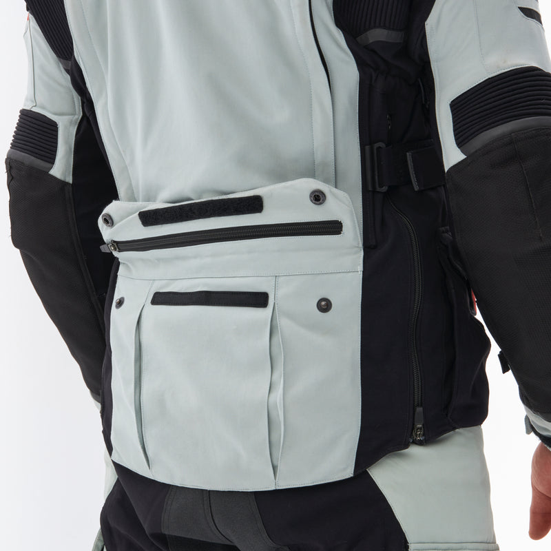 Rebelhorn Range Textile Jacket Grey / Black / Red FREE UK Delivery, FREE 365 Day Returns | Moto Central