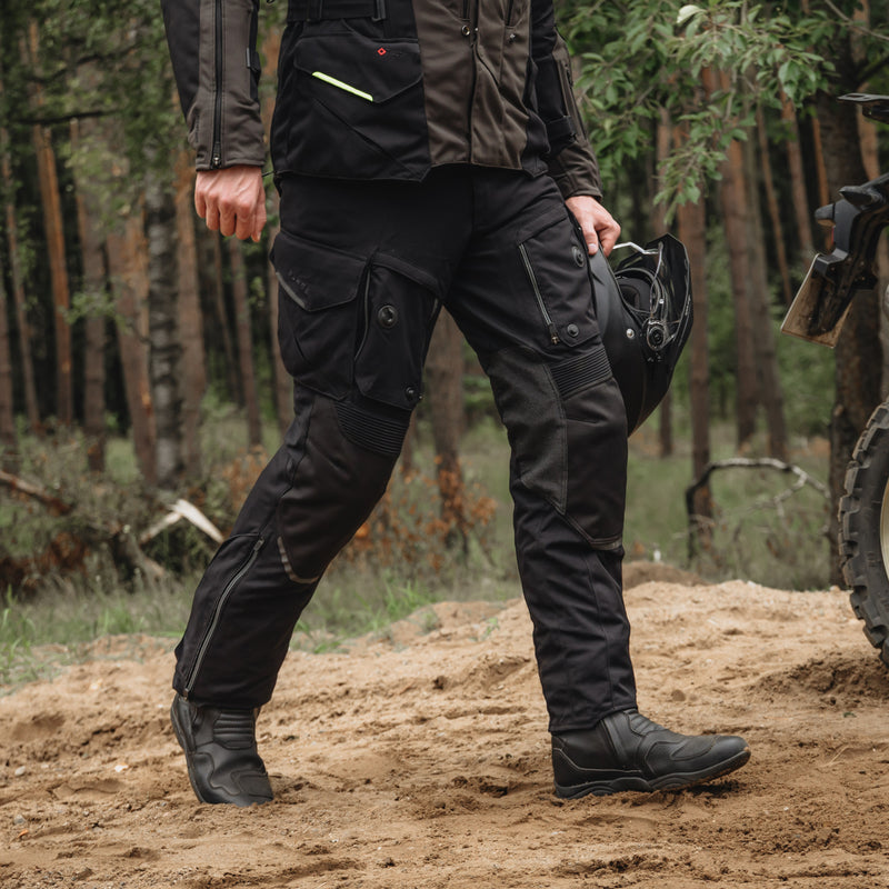 Rebelhorn Range Textile Trouser Black FREE UK Delivery, FREE 365 Day Returns | Moto Central