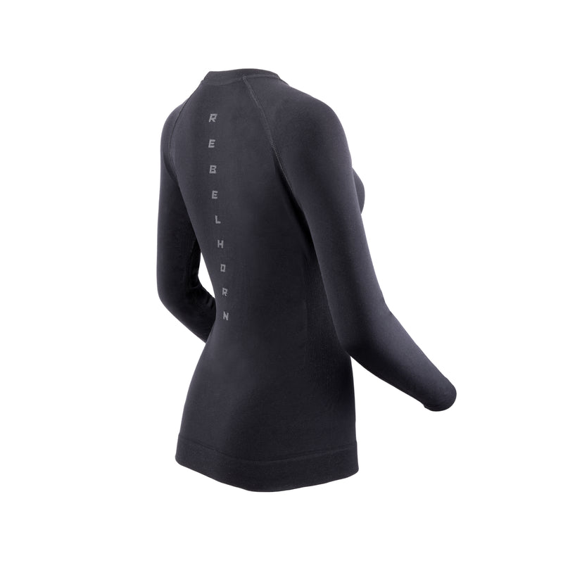 Rebelhorn Freeze 2 Ladies Thermoactive Long Sleeves T-Shirt Black FREE UK Delivery, FREE 365 Day Returns | Moto Central