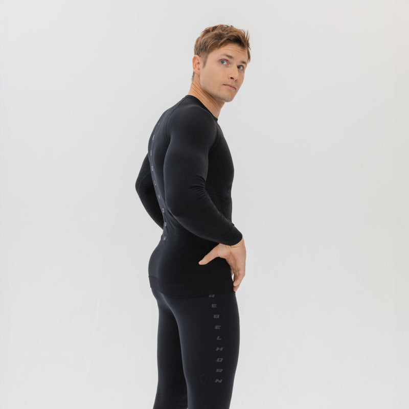 Rebelhorn Freeze 2 Thermoactive Long Sleeves T-Shirt Black FREE UK Delivery, FREE 365 Day Returns | Moto Central