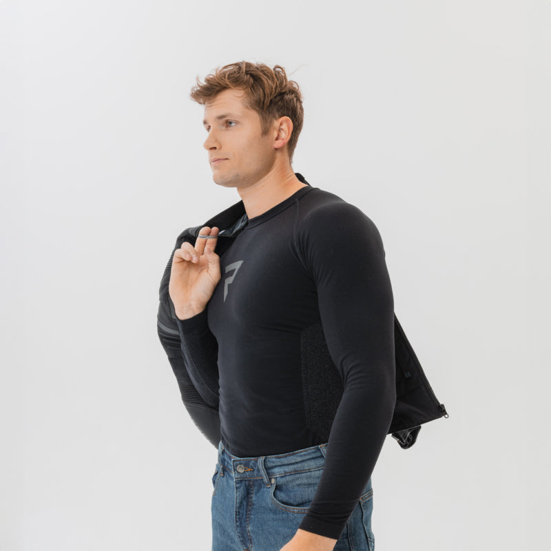 Rebelhorn Freeze 2 Thermoactive Long Sleeves T-Shirt Black FREE UK Delivery, FREE 365 Day Returns | Moto Central