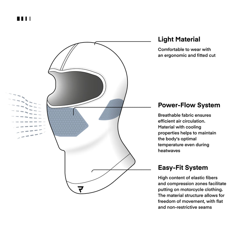 Rebelhorn Freeze 2 Thermoactive Balaclava Black FREE UK Delivery, FREE 365 Day Returns | Moto Central
