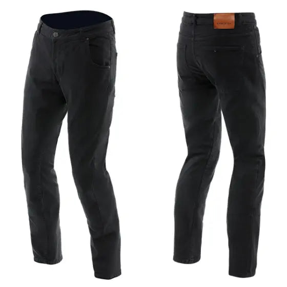 Dainese AA 5 Pocket Slim Denim Jeans Black FREE UK Delivery, FREE 365 Day Returns | Moto Central