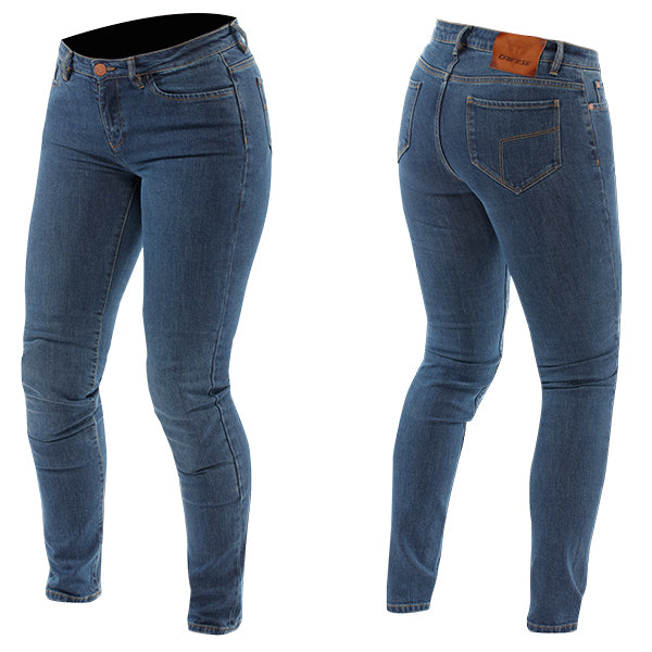 Dainese AA 5 Pocket Ladies Slim Denim Jeans Blue FREE UK Delivery, FREE 365 Day Returns | Moto Central