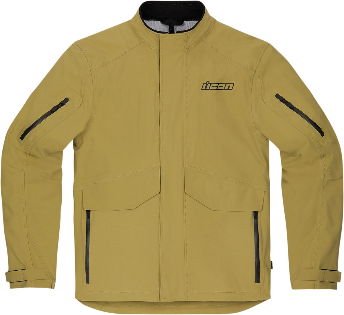 Icon Stormhawk Waterproof Textile Jacket Tan