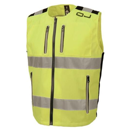 OJ Atmosfere Metropolitane Flash 2 High Visibility Vest Hi-Vis Yellow - front view