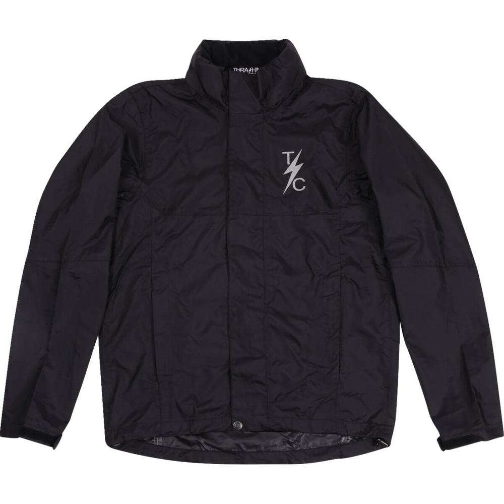 Thrashin Supply Company Mission Waterproof Rain Jacket Black