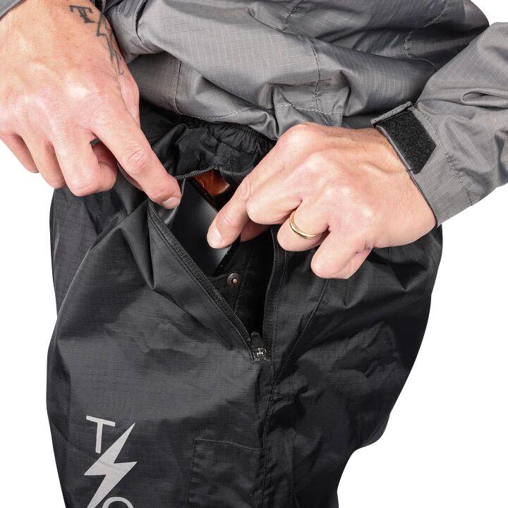 Thrashin Supply Company Mission Rain Trouser Black
