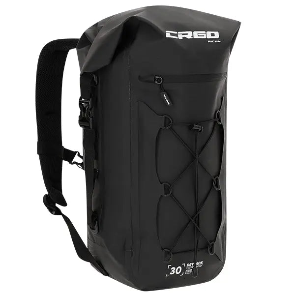 CRGO By Richa Niagara Backpack Black - 30 Liters FREE UK Delivery, FREE 365 Day Returns | Moto Central