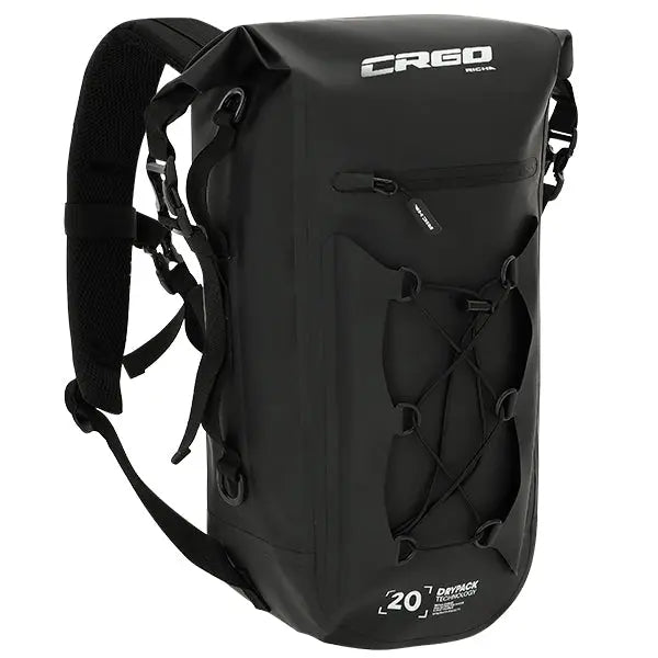 CRGO By Richa Niagara Backpack Black - 20 Liters FREE UK Delivery, FREE 365 Day Returns | Moto Central