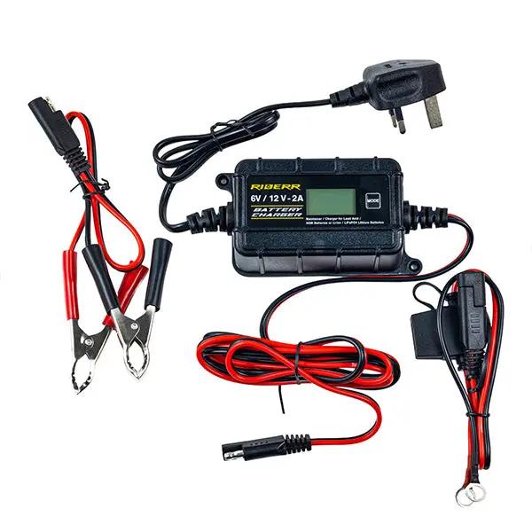 Riderr 2.0A Battery Charger FREE UK Delivery, FREE 365 Day Returns | Moto Central