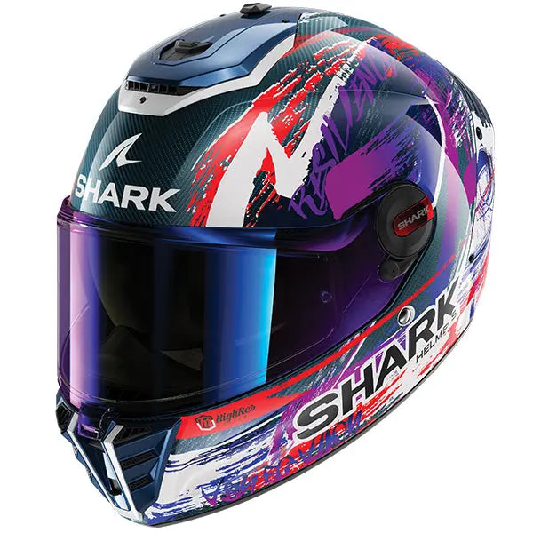 Shark Spartan RS Carbon Zarco Sign Black / White / Violet / Red FREE UK Delivery, FREE 365 Day Returns | Moto Central