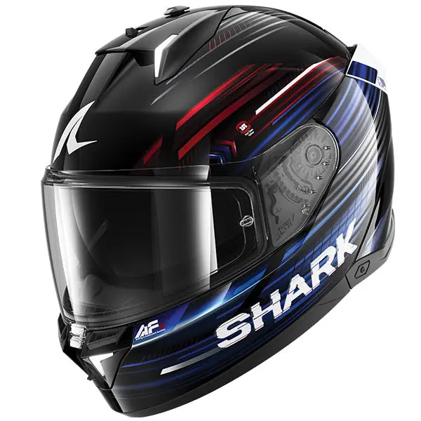 Shark Skwal i3 Light-Blur Black / Red / Blue FREE UK Delivery, FREE 365 Day Returns | Moto Central