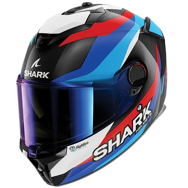 Shark Spartan GT PRO Carbon Guintoli Black / Blue / Red FREE UK Delivery, FREE 365 Day Returns | Moto Central