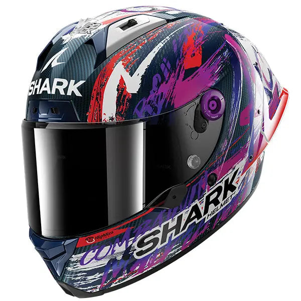 Shark Aeron-GP FIM Zarco Sign Black / Red / Violet FREE UK Delivery, FREE 365 Day Returns | Moto Central