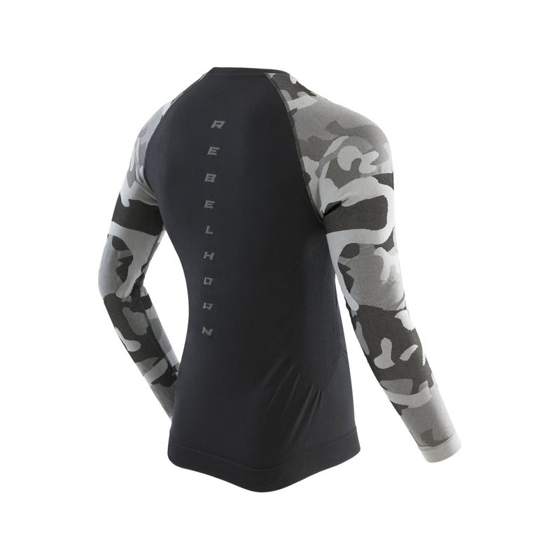 Rebelhorn Freeze 2 Thermoactive Long Sleeves T-Shirt Camo FREE UK Delivery, FREE 365 Day Returns | Moto Central