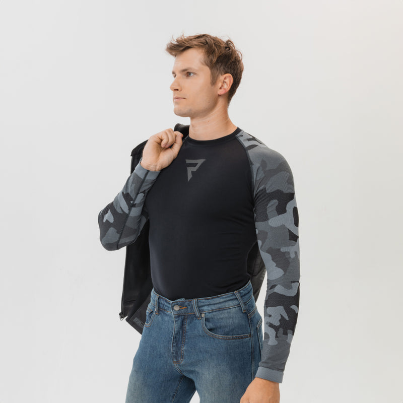 Rebelhorn Freeze 2 Thermoactive Long Sleeves T-Shirt Camo FREE UK Delivery, FREE 365 Day Returns | Moto Central