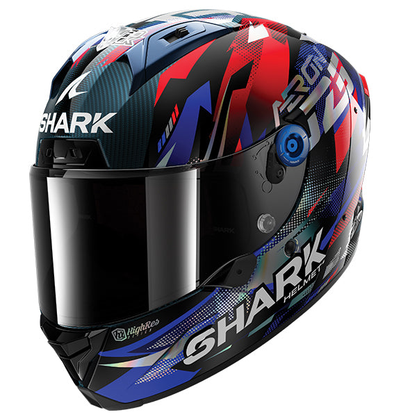 Shark Aeron Zarco GP De France Blue / Red / Black FREE UK Delivery, FREE 365 Day Returns | Moto Central