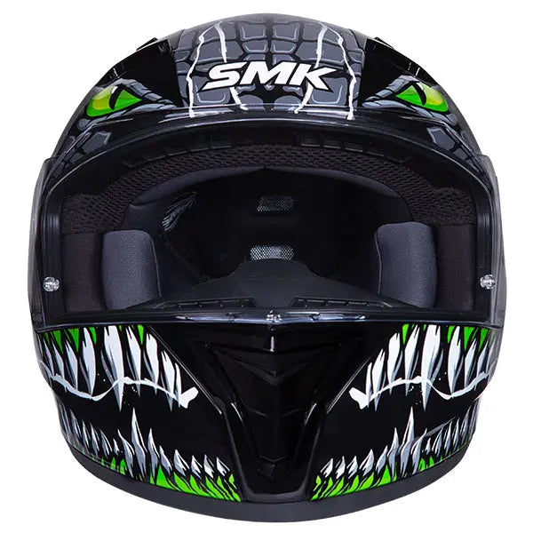 SMK Stellar Taotei GL268 Black / Green / White FREE UK Delivery, FREE 365 Day Returns | Moto Central