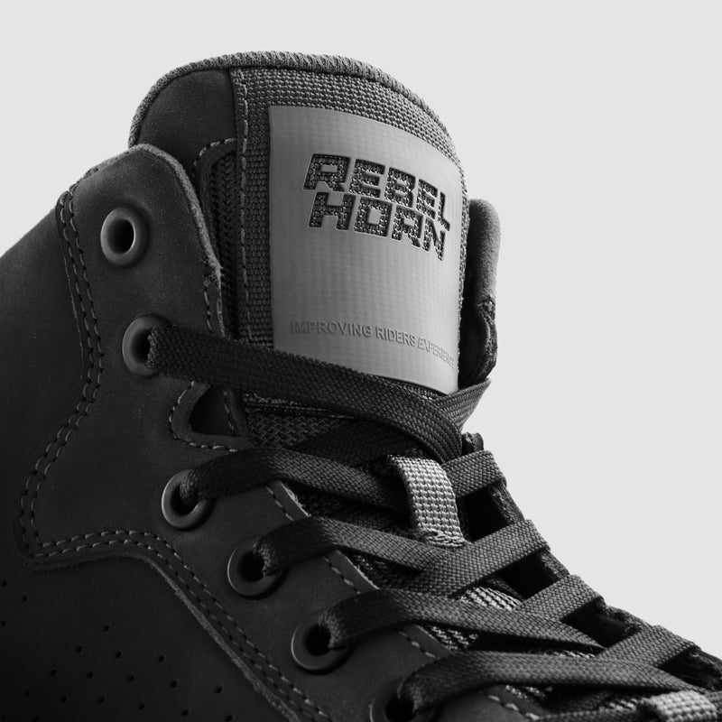 Rebelhorn Spike Boots Black FREE UK Delivery, FREE 365 Day Returns | Moto Central