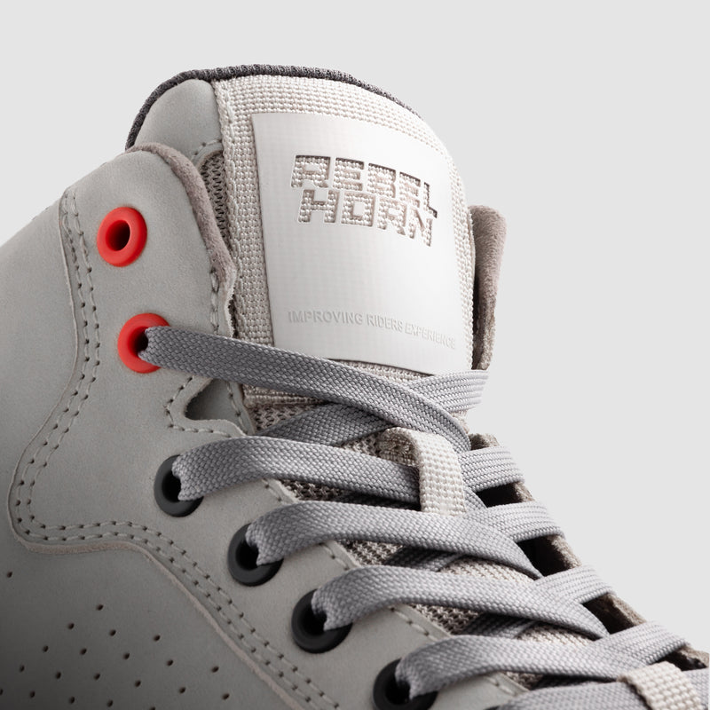 Rebelhorn Spike Boots Grey FREE UK Delivery, FREE 365 Day Returns | Moto Central