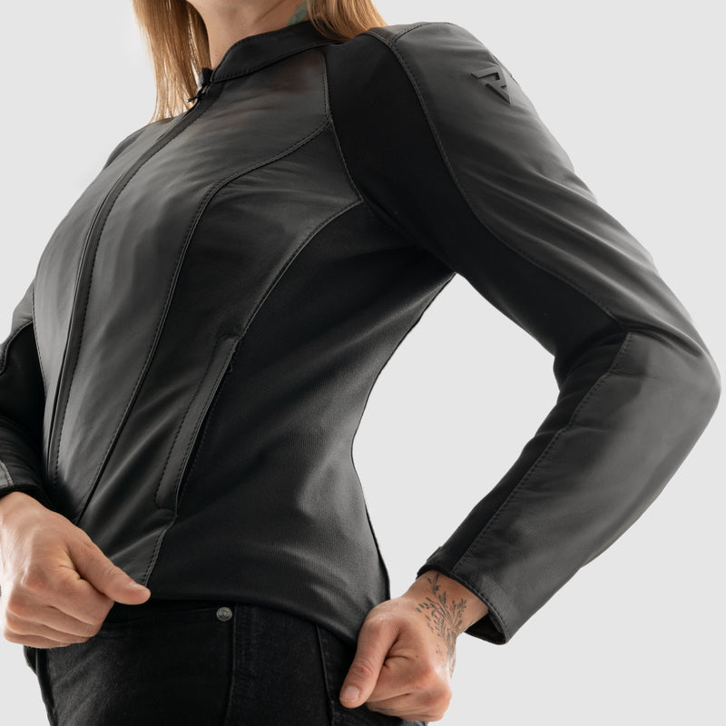 Rebelhorn Siena Ladies Leather Jacket Black FREE UK Delivery, FREE 365 Day Returns | Moto Central
