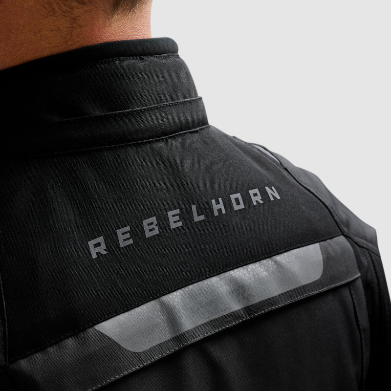 Rebelhorn Cubby 5 Textile Jacket Black FREE UK Delivery, FREE 365 Day Returns | Moto Central