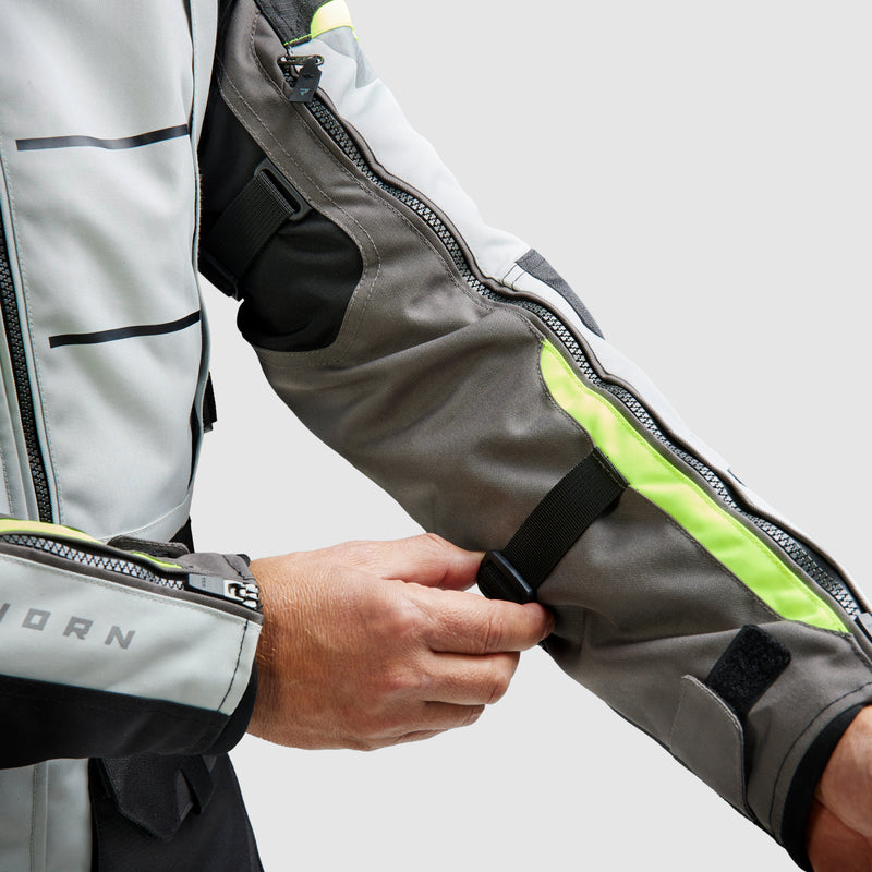 Rebelhorn Cubby 5 Textile Jacket Black / Grey / Fluo Yellow FREE UK Delivery, FREE 365 Day Returns | Moto Central