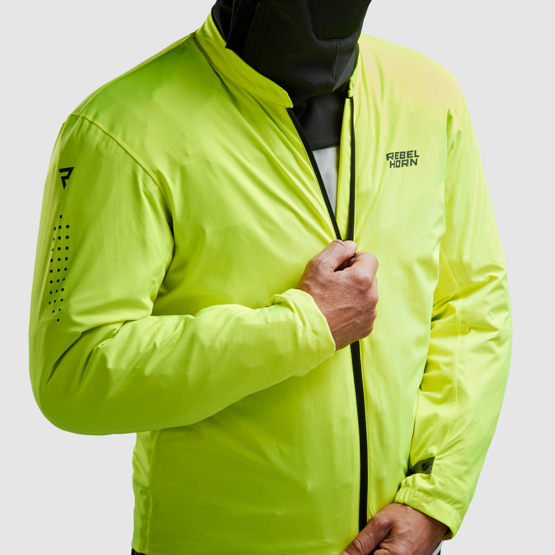 Rebelhorn Cubby 5 Textile Jacket Black / Grey / Fluo Yellow FREE UK Delivery, FREE 365 Day Returns | Moto Central