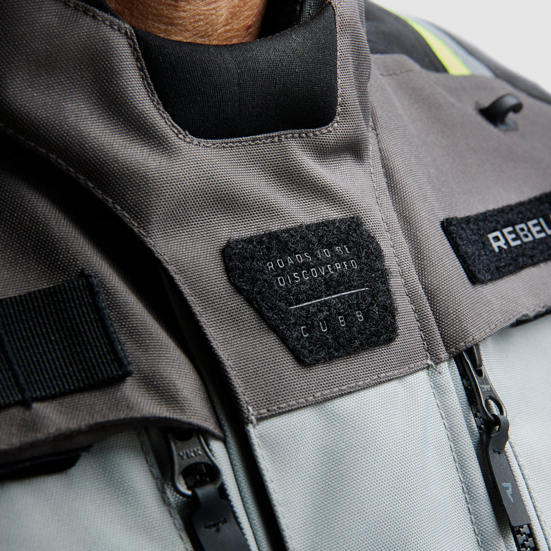 Rebelhorn Cubby 5 Textile Jacket Black / Grey / Fluo Yellow FREE UK Delivery, FREE 365 Day Returns | Moto Central