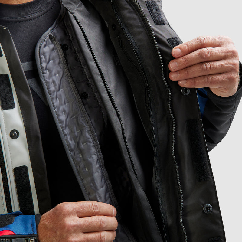 Rebelhorn Cubby 5 Textile Jacket Blue / Grey / Red FREE UK Delivery, FREE 365 Day Returns | Moto Central