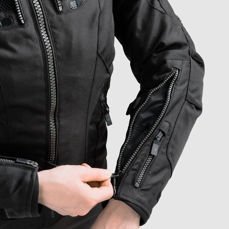 Rebelhorn Hiker 4 Ladies Textile Jacket Black FREE UK Delivery, FREE 365 Day Returns | Moto Central