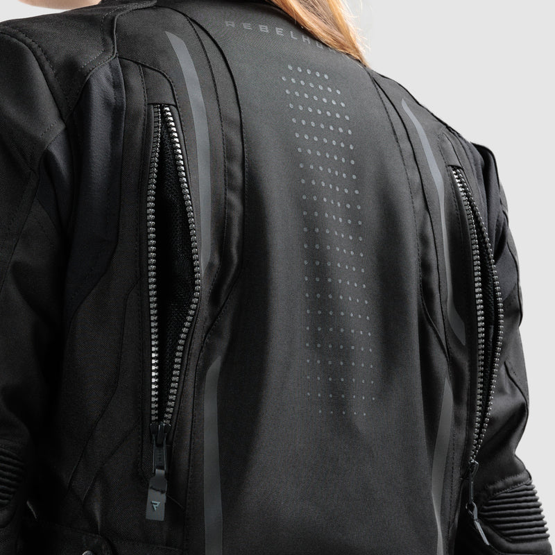 Rebelhorn Hiker 4 Ladies Textile Jacket Black FREE UK Delivery, FREE 365 Day Returns | Moto Central