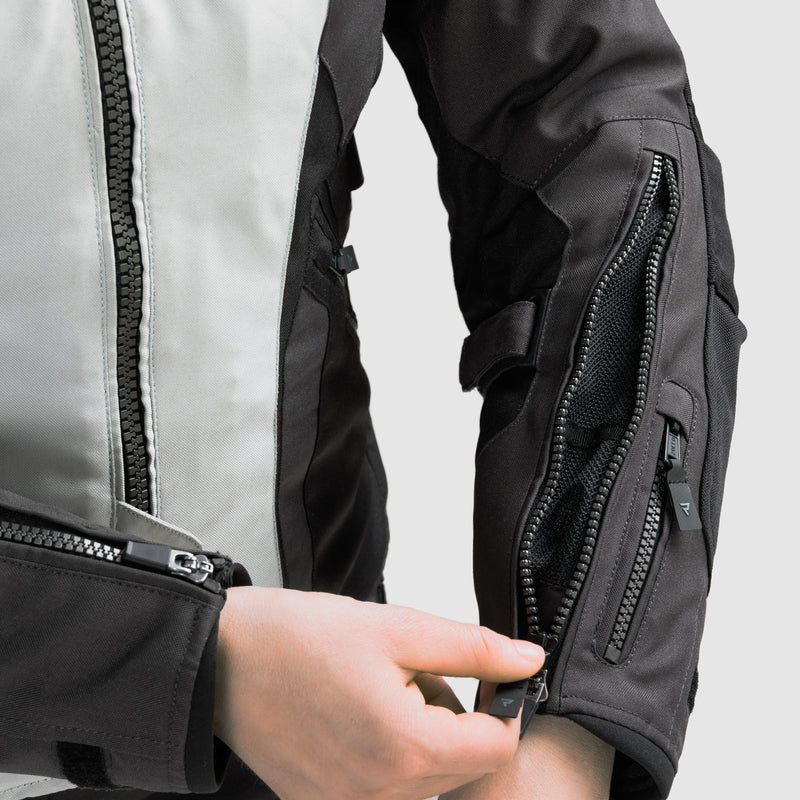 Rebelhorn Hiker 4 Ladies Textile Jacket Black / Grey / Fluo Yellow FREE UK Delivery, FREE 365 Day Returns | Moto Central