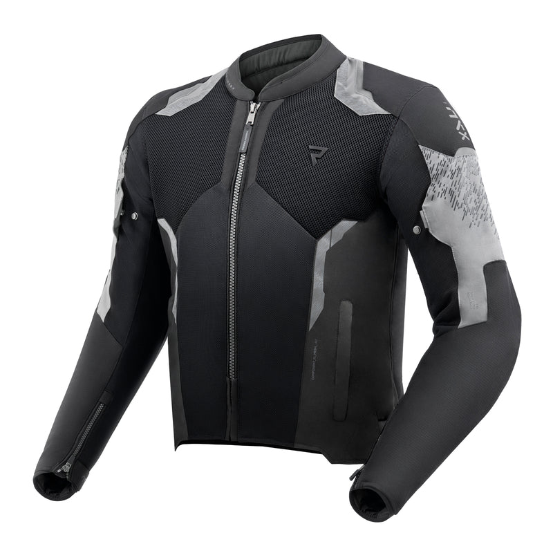 Rebelhorn Jax Textile Jacket Black / Grey FREE UK Delivery, FREE 365 Day Returns | Moto Central