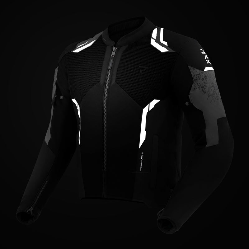 Rebelhorn Jax Textile Jacket Black / Grey FREE UK Delivery, FREE 365 Day Returns | Moto Central