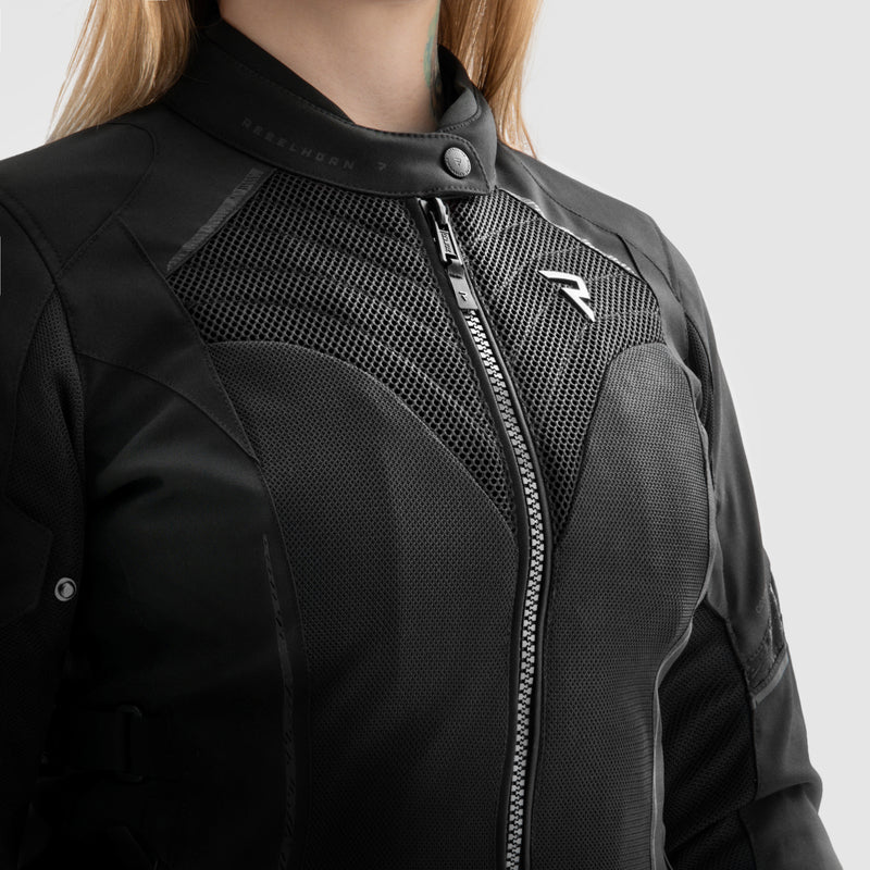 Rebelhorn Jax Ladies Textile Jacket Black FREE UK Delivery, FREE 365 Day Returns | Moto Central