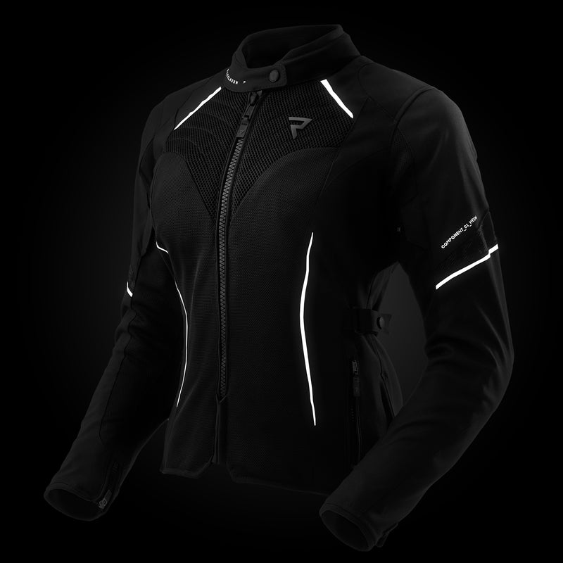Rebelhorn Jax Ladies Textile Jacket Black FREE UK Delivery, FREE 365 Day Returns | Moto Central