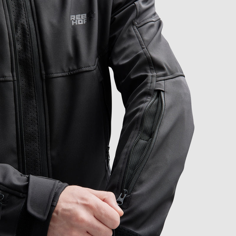 Rebelhorn Slash Textile Jacket Black FREE UK Delivery, FREE 365 Day Returns | Moto Central