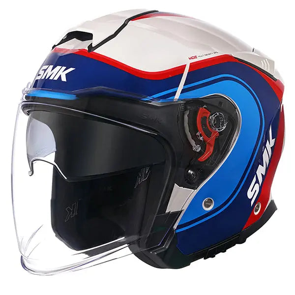 SMK GTJ Libero GL513 Blue / Red / White FREE UK Delivery, FREE 365 Day Returns | Moto Central