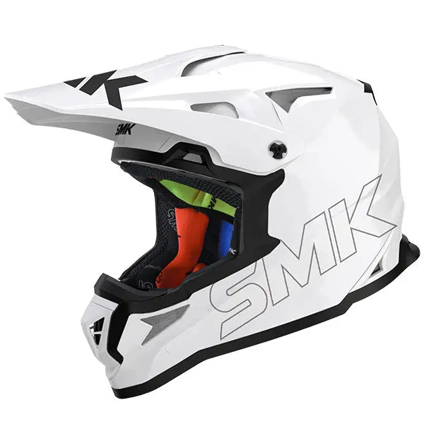 SMK Allterra Unicolour GL120 White FREE UK Delivery, FREE 365 Day Returns | Moto Central